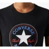Chuck Taylor All Star cu guler rotund și mânecă scurtă „Negru”