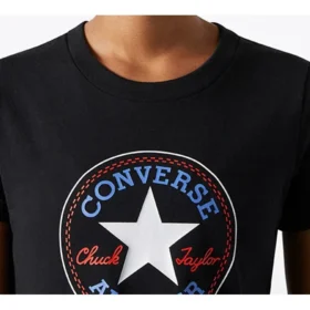 Chuck Taylor All Star cu guler rotund și mânecă scurtă „Negru”