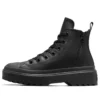 Chuck Taylor All Star cu talpă groasă din piele „Negru”