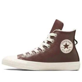 Chuck Taylor All Star din piele cu căptușeală din blană artificială „Maro închis”
