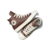 Chuck Taylor All Star din piele cu căptușeală din blană artificială „Maro închis”