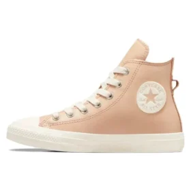 Chuck Taylor All Star din piele cu căptușeală din blană artificială „Roz”