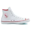 Chuck Taylor All Star din piele „Roșu Alb”