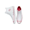 Chuck Taylor All Star din piele „Roșu Alb”