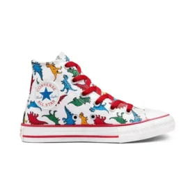 Chuck Taylor All Star Dinosaurs High Top „White Red”