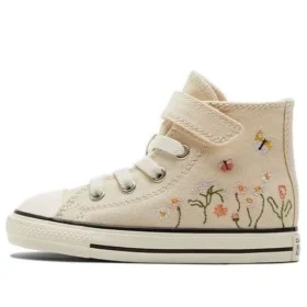 Chuck Taylor All Star Easy-On High „Embroidered Floral Print – Natural Ivory”