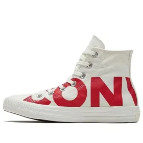 Chuck Taylor All Star Hi Top LOGO „Alb-Roșu”