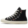 Chuck Taylor All Star High „Embroidered Floral – Negru”