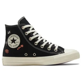 Chuck Taylor All Star High „Embroidered Floral – Negru”