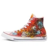 Chuck Taylor All Star High Hand Painted „Orange Red”