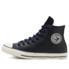 Chuck Taylor All Star High Tumbled Leather „Black Hyper Royal”
