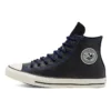 Chuck Taylor All Star High Tumbled Leather „Black Hyper Royal”