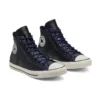 Chuck Taylor All Star High Tumbled Leather „Black Hyper Royal”