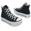 Chuck Taylor All Star Lift Double Stack Hi „Black White”