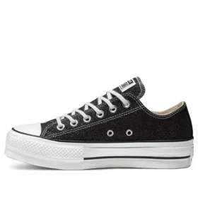 Chuck Taylor All Star Lift Glitter Low Top Thick Sole „Black White”