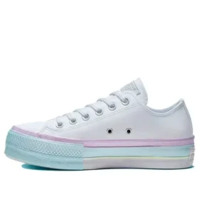 Chuck Taylor All Star Lift Low „Alb Liliac Albastru”