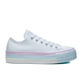 Chuck Taylor All Star Lift Low „Alb Liliac Albastru”