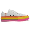 Chuck Taylor All Star Lift Low „Rainbow – Vintage White”