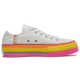 Chuck Taylor All Star Lift Low „Rainbow – Vintage White”