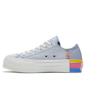 Chuck Taylor All Star Lift Low „Ranbow – Ozone Blue”