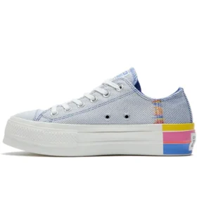 Chuck Taylor All Star Lift Low „Ranbow – Ozone Blue”