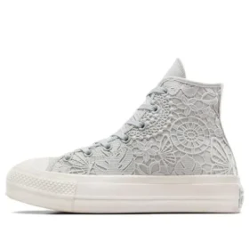 Chuck Taylor All Star Lift Platform Crochet „Gri Alb”