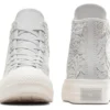 Chuck Taylor All Star Lift Platform Crochet „Gri Alb”