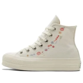 Chuck Taylor All Star Lift Platform „Embroidered Floral – Egret”