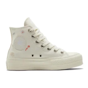 Chuck Taylor All Star Lift Platform „Embroidered Floral – Egret”
