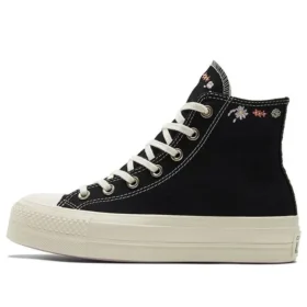 Chuck Taylor All Star Lift Platform High „Embroidered Floral – Black”