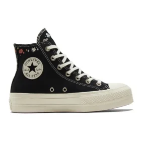 Chuck Taylor All Star Lift Platform High „Embroidered Floral – Black”