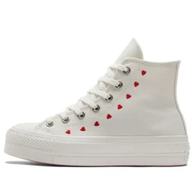 Chuck Taylor All Star Lift Platform High „Embroidered Hearts – White”