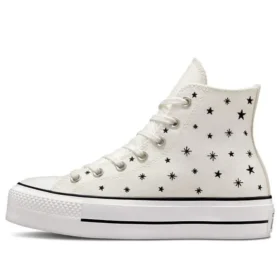 Chuck Taylor All Star Lift Platform High „Embroidered Stars – Egret”