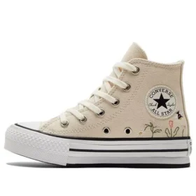 Chuck Taylor All Star Lift Platform High PS „Broderie florală – Ivory natural”