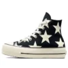 Chuck Taylor All Star Lift Platform Large Stars High „Negru Alb”