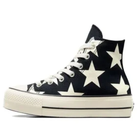 Chuck Taylor All Star Lift Platform Large Stars High „Negru Alb”