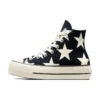 Chuck Taylor All Star Lift Platform Large Stars High „Negru Alb”