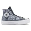 Chuck Taylor All Star Lift Platform Leather Rose Garden „Gri Alb”