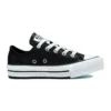 Chuck Taylor All Star Lift Platform Piele irizată „Negru Alb”