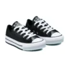 Chuck Taylor All Star Lift Platform Piele irizată „Negru Alb”