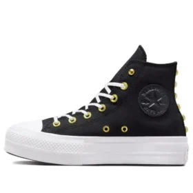 Chuck Taylor All Star Lift Platform Star Studded „Black White Gold”