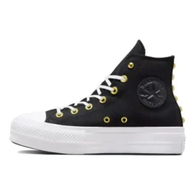 Chuck Taylor All Star Lift Platform Star Studded „Black White Gold”