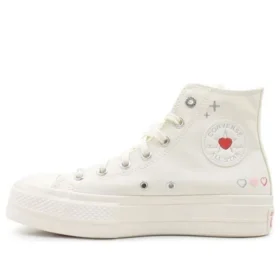 Chuck Taylor All Star Lift Platform Y2K Heart High Top „White Fever Dream”