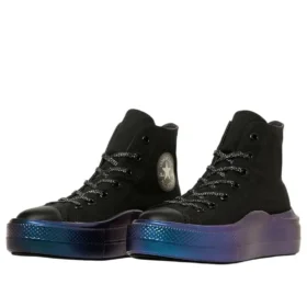 Chuck Taylor All Star Light PLTS ��� Holosole Hi „Black Aurora Black”