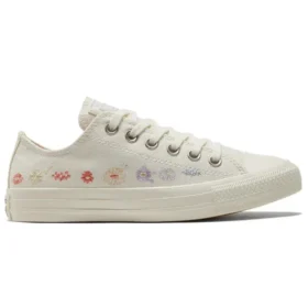 Chuck Taylor All Star Low „Embroidered Floral – Egret”