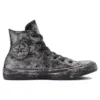 Chuck Taylor All Star Luxe Leather „Negru Gri Argintiu”