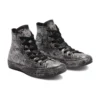 Chuck Taylor All Star Luxe Leather „Negru Gri Argintiu”