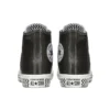 Chuck Taylor All Star Mission-V din piele, model înalt, talpă cu model ondulat, negru-alb „Black White”