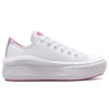 Chuck Taylor All Star Move Low „Alb-violet”