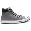Chuck Taylor All Star PC pantofi înalți din piele, gri „Gray White”